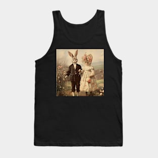 Vintage Easter Postcard Design Tank Top